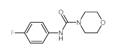 4-Morpholinecarboxamide, N-(4-fluorophenyl)- Structure