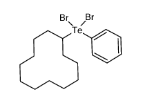 cyclododecylphenyltellurium dibromide结构式