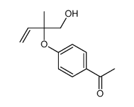 1-[4-(1-hydroxy-2-methylbut-3-en-2-yl)oxyphenyl]ethanone Structure