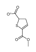 5-methoxycarbonyl-2,3-dihydrothiophene-2-carboxylate结构式