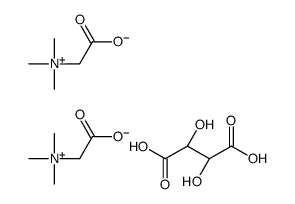 bis[(carboxymethyl)trimethylammonium] [R-(R*,R*)]-tartrate结构式