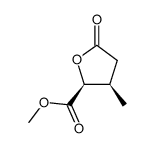 cis-tetrahydro-3-methyl-5-oxo-2-furancarboxylic acid methyl ester Structure