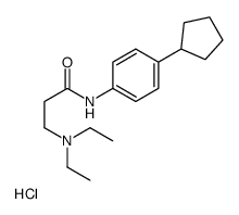 N-(4-cyclopentylphenyl)-3-(diethylamino)propanamide,hydrochloride Structure