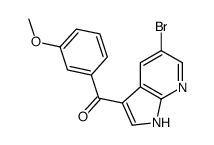 (5-bromo-1H-pyrrolo[2,3-b]pyridin-3-yl)-(3-methoxyphenyl)methanone Structure