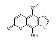 9-amino-4-methoxy-furo[3,2-g]chromen-7-one结构式