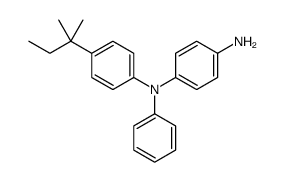 4-N-[4-(2-methylbutan-2-yl)phenyl]-4-N-phenylbenzene-1,4-diamine结构式