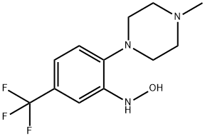 N-[2-(4-methylpiperazin-1-yl)-5-(trifluoromethyl)phenyl]hydroxylamine structure