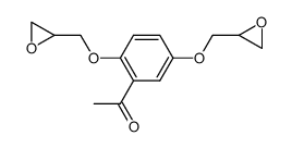 2,5-bis(2,3-epoxypropoxy)acetophenone Structure