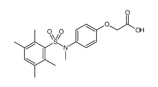 Acetic acid, 2-[4-[methyl[(2,3,5,6-tetramethylphenyl)sulfonyl]amino]phenoxy]结构式