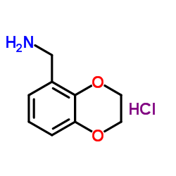 (2,3-二氢苯并[b][1,4]二噁英-5-基)甲胺盐酸盐结构式