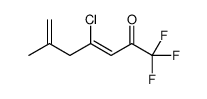 4-chloro-1,1,1-trifluoro-6-methylhepta-3,6-dien-2-one Structure