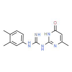 N-(3,4-Dimethylphenyl)-N'-(6-methyl-4-oxo-1,4-dihydropyrimidin-2-yl)guanidine Structure