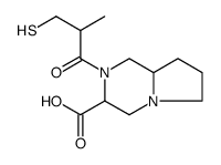 Pyrrolo[1,2-a]pyrazine-3-carboxylic acid, octahydro-2-(3-mercapto-2-methyl-1-oxopropyl) Structure