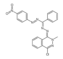 1-(4-nitrophenyl)-3-phenyl-5-(2-methyl-4-chloro-1,2-dihydro-1-phthalazinylidene)-3-phenylformazan EE'E'' form结构式