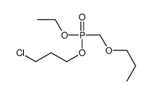 1-chloro-3-[ethoxy(propoxymethyl)phosphoryl]oxypropane Structure