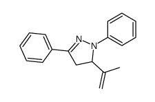 2,5-diphenyl-3-prop-1-en-2-yl-3,4-dihydropyrazole Structure