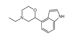 4-ethyl-2-(1H-indol-4-yl)morpholine Structure