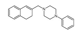 1-(3,4-dihydronaphthalen-2-ylmethyl)-4-phenylpiperazine结构式