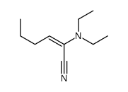 2-(diethylamino)hex-2-enenitrile结构式