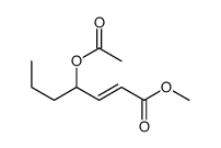 methyl 4-acetyloxyhept-2-enoate结构式