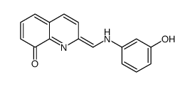 2-[(3-hydroxyanilino)methylidene]quinolin-8-one Structure