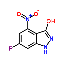 6-Fluoro-4-nitro-1,2-dihydro-3H-indazol-3-one Structure