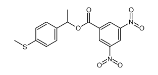 1-(4-methylthiophenyl)ethyl 3,5-dinitrobenzoate Structure