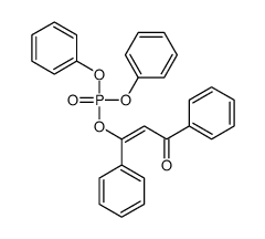 (3-oxo-1,3-diphenylprop-1-enyl) diphenyl phosphate结构式