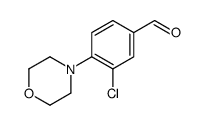 3-Chloro-4-morpholinobenzaldehyde Structure