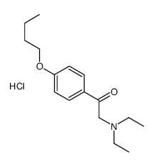 1-(4-butoxyphenyl)-2-(diethylamino)ethanone,hydrochloride Structure