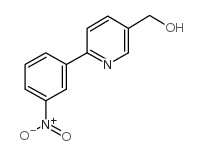 [6-(3-nitrophenyl)pyridin-3-yl]methanol structure