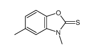 3,5-dimethyl-1,3-benzoxazole-2-thione Structure