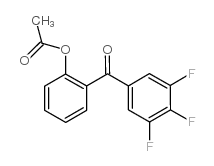 2-ACETOXY-3',4',5'-TRIFLUOROBENZOPHENONE结构式
