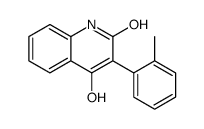 4-hydroxy-3-(2-methylphenyl)-1H-quinolin-2-one结构式
