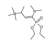 (E)-1-(Diethoxyphosphoryl)-N,N-dimethyl-3-(trimethylsilyl)-1-buten-1-amin Structure