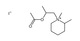 1-(1,2-dimethylpiperidin-1-ium-1-yl)propan-2-yl acetate,iodide Structure