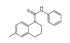 1(2H)-Quinolinecarbothioamide, 3,4-dihydro-6-methyl-N-phenyl结构式