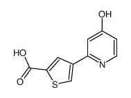 4-(4-oxo-1H-pyridin-2-yl)thiophene-2-carboxylic acid结构式