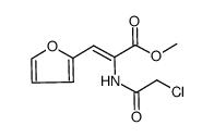 Methyl (Z)-2-chloroacetylamino-3-(2-furyl)-propenoate结构式