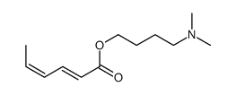 4-(dimethylamino)butyl hexa-2,4-dienoate Structure