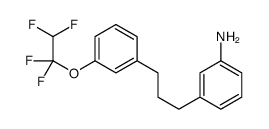 3-[3-[3-(1,1,2,2-tetrafluoroethoxy)phenyl]propyl]aniline结构式