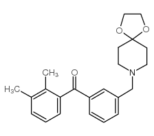 2,3-DIMETHYL-3'-[8-(1,4-DIOXA-8-AZASPIRO[4.5]DECYL)METHYL]BENZOPHENONE Structure