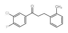 3'-CHLORO-4'-FLUORO-3-(2-METHYLPHENYL)PROPIOPHENONE Structure