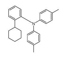 2-cyclohexyl-N,N-bis(4-methylphenyl)aniline结构式