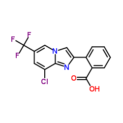 2-[8-Chloro-6-(trifluoromethyl)imidazo[1,2-a]pyridin-2-yl]benzoic acid Structure