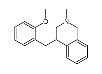 4-[(2-methoxyphenyl)methyl]-2-methyl-3,4-dihydro-1H-isoquinoline结构式
