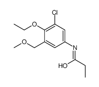 N-[3-chloro-4-ethoxy-5-(methoxymethyl)phenyl]propanamide结构式