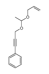3-(1-prop-2-enoxyethoxy)prop-1-ynylbenzene Structure