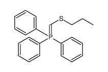 Phosphorane, triphenyl[(propylthio)methylene]- Structure
