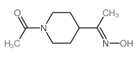 1-[4-(N-hydroxy-C-methyl-carbonimidoyl)-1-piperidyl]ethanone结构式